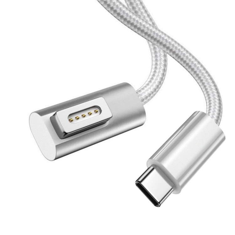 สายชาร์จ MagSafe 2 100W 5 พิน (รูปตัว T) เป็น USB-C / Type-C PD ความยาวสายเคเบิล: 1.8 ม., MagSafe 2 (T-shaped)