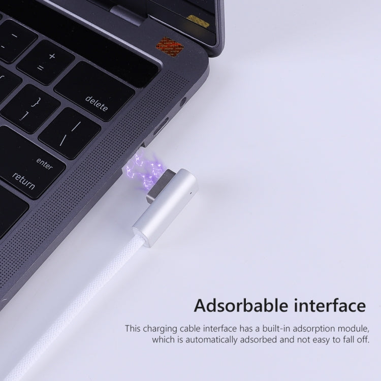 สายชาร์จ MagSafe 2 100W 5 พิน (รูปตัว T) เป็น USB-C / Type-C PD ความยาวสายเคเบิล: 1.8 ม., MagSafe 2 (T-shaped)