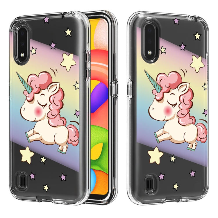 2 ใน 1 PC + TPU Card Pattern เคสใส, For Galaxy A01, For Galaxy A21, For Galaxy S20, For Galaxy S20+