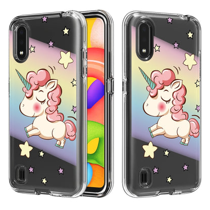 2 ใน 1 PC + TPU Card Pattern เคสใส, For Galaxy A01, For Galaxy A21, For Galaxy S20, For Galaxy S20+