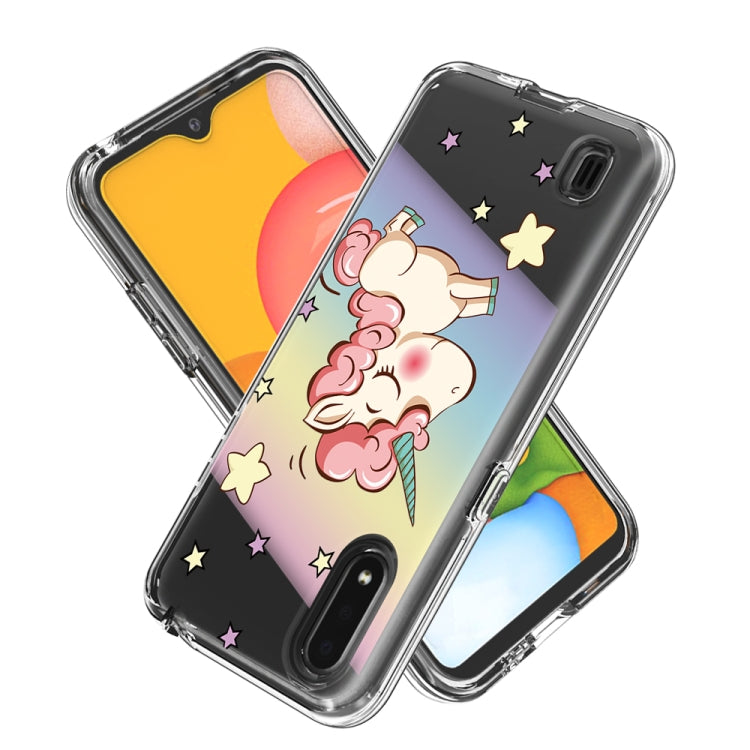 2 ใน 1 PC + TPU Card Pattern เคสใส, For Galaxy A01, For Galaxy A21, For Galaxy S20, For Galaxy S20+