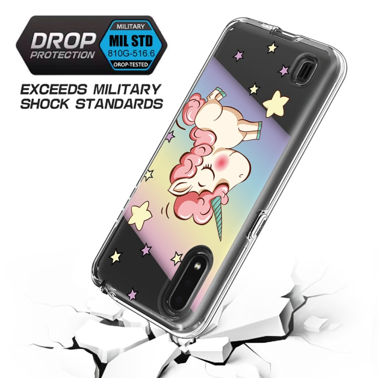 2 ใน 1 PC + TPU Card Pattern เคสใส, For Galaxy A01, For Galaxy A21, For Galaxy S20, For Galaxy S20+