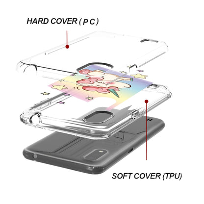 2 ใน 1 PC + TPU Card Pattern เคสใส, For Galaxy A01, For Galaxy A21, For Galaxy S20, For Galaxy S20+