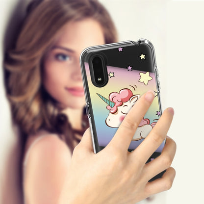 2 ใน 1 PC + TPU Card Pattern เคสใส, For Galaxy A01, For Galaxy A21, For Galaxy S20, For Galaxy S20+