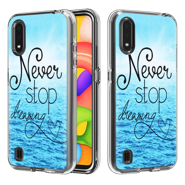 2 ใน 1 PC + TPU Card Pattern เคสใส, For Galaxy A01, For Galaxy A21, For Galaxy S20, For Galaxy S20+