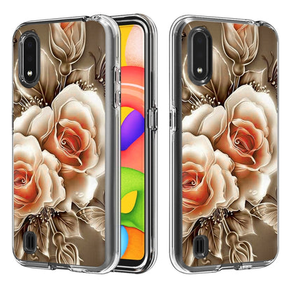 2 ใน 1 PC + TPU Card Pattern เคสใส, For Galaxy A01, For Galaxy A21, For Galaxy S20, For Galaxy S20+
