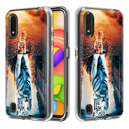 2 ใน 1 PC + TPU Card Pattern เคสใส, For Galaxy A01, For Galaxy A21, For Galaxy S20, For Galaxy S20+