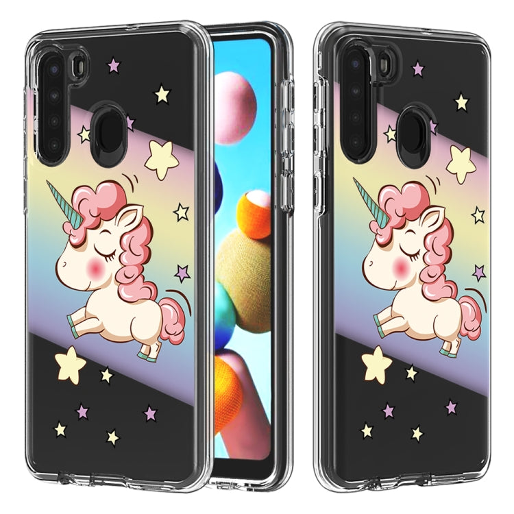 2 ใน 1 PC + TPU Card Pattern เคสใส, For Galaxy A01, For Galaxy A21, For Galaxy S20, For Galaxy S20+