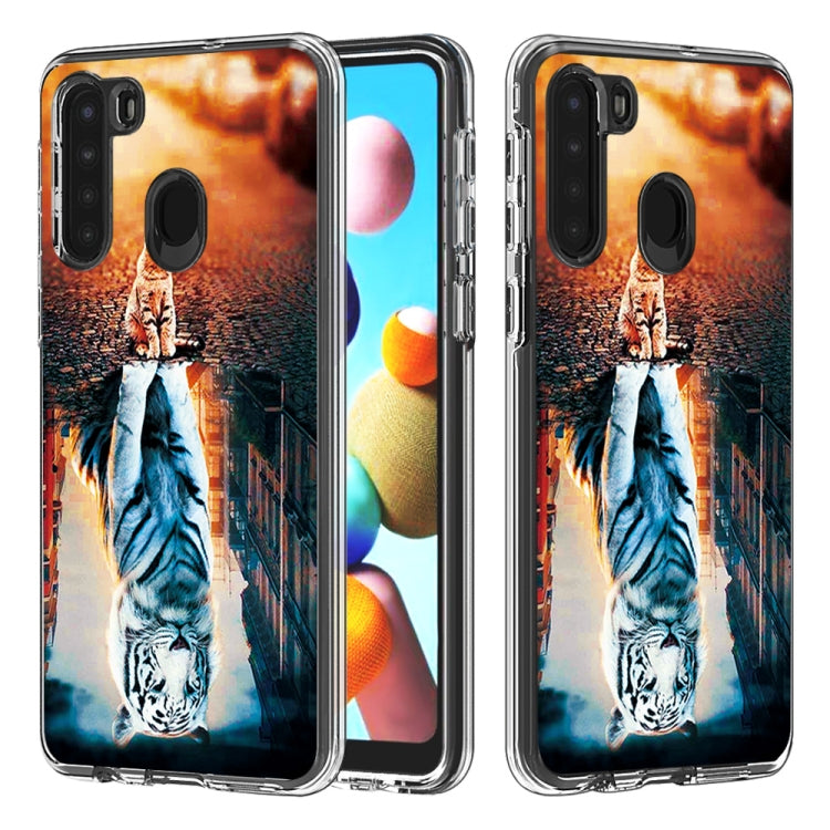 2 ใน 1 PC + TPU Card Pattern เคสใส, For Galaxy A01, For Galaxy A21, For Galaxy S20, For Galaxy S20+