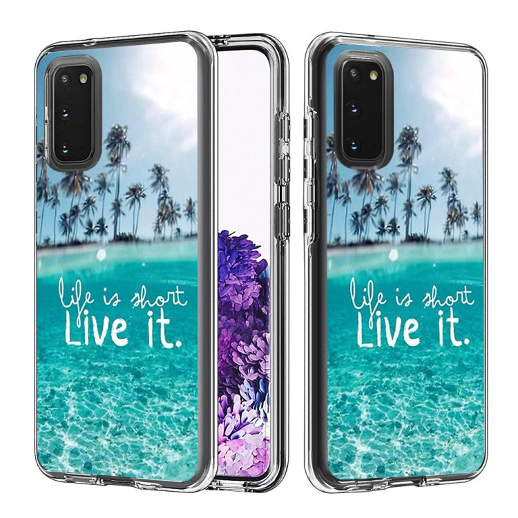 2 ใน 1 PC + TPU Card Pattern เคสใส, For Galaxy A01, For Galaxy A21, For Galaxy S20, For Galaxy S20+