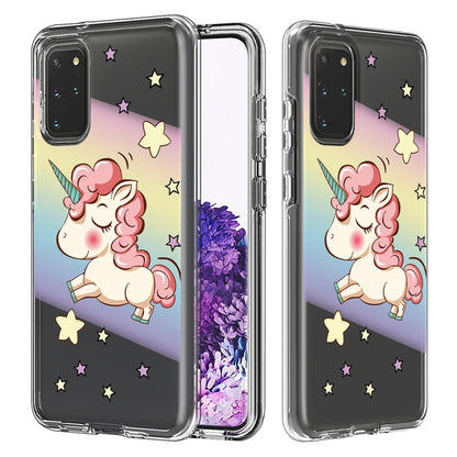 2 ใน 1 PC + TPU Card Pattern เคสใส, For Galaxy A01, For Galaxy A21, For Galaxy S20, For Galaxy S20+