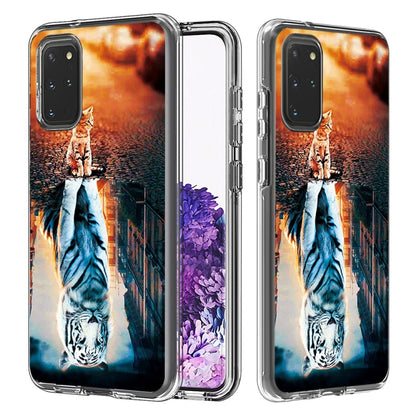 2 ใน 1 PC + TPU Card Pattern เคสใส, For Galaxy A01, For Galaxy A21, For Galaxy S20, For Galaxy S20+