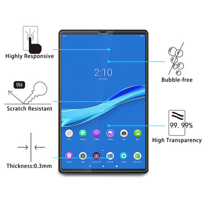 2 PCS 9H 0.3mm ฟิล์มกระจกนิรภัยป้องกันการระเบิด, For Lenovo M10 Plus X606, For Galaxy Tab A 8.4 (2020) T307 / Headwolf Fpad5 Pro