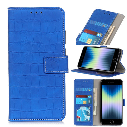 ซองหนังพลิกแนวนอนลายจระเข้พร้อมตัวยึดและช่องเสียบการ์ดและกระเป๋าสตางค์, For iPhone SE 2022 / SE 2020, For Galaxy A51 5G, For Galaxy A71 5G