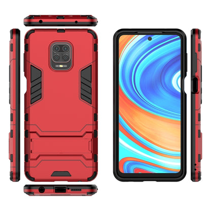 เคสกันกระแทก PC + TPU พร้อมตัวยึด, For Xiaomi Redmi Note 9 Pro Max, For Xiaomi Redmi Note 9S