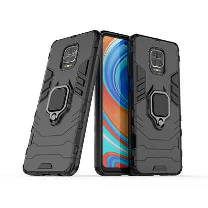 PC + TPU เปลือกป้องกันการตกพร้อมตัวยึดวงแหวนแม่เหล็ก, For Xiaomi Redmi Note 9 Pro Max, For Xiaomi Redmi Note 9S