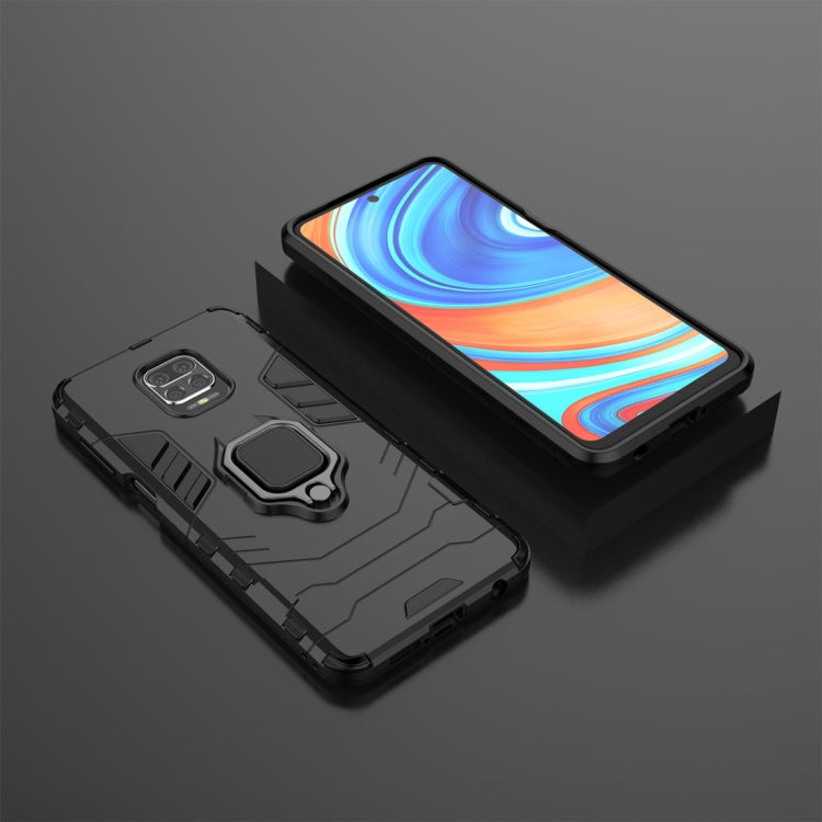 PC + TPU เปลือกป้องกันการตกพร้อมตัวยึดวงแหวนแม่เหล็ก, For Xiaomi Redmi Note 9 Pro Max, For Xiaomi Redmi Note 9S