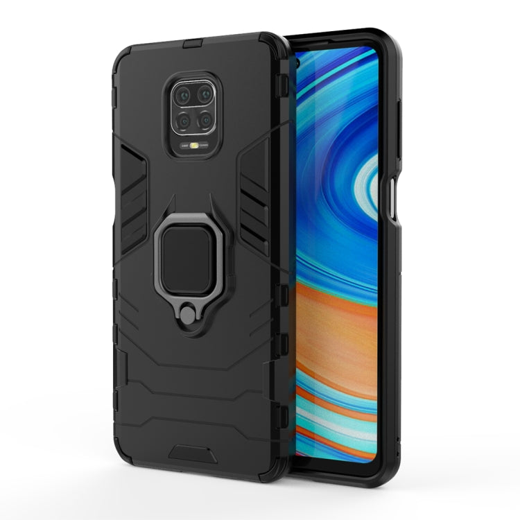 PC + TPU เปลือกป้องกันการตกพร้อมตัวยึดวงแหวนแม่เหล็ก, For Xiaomi Redmi Note 9 Pro Max, For Xiaomi Redmi Note 9S
