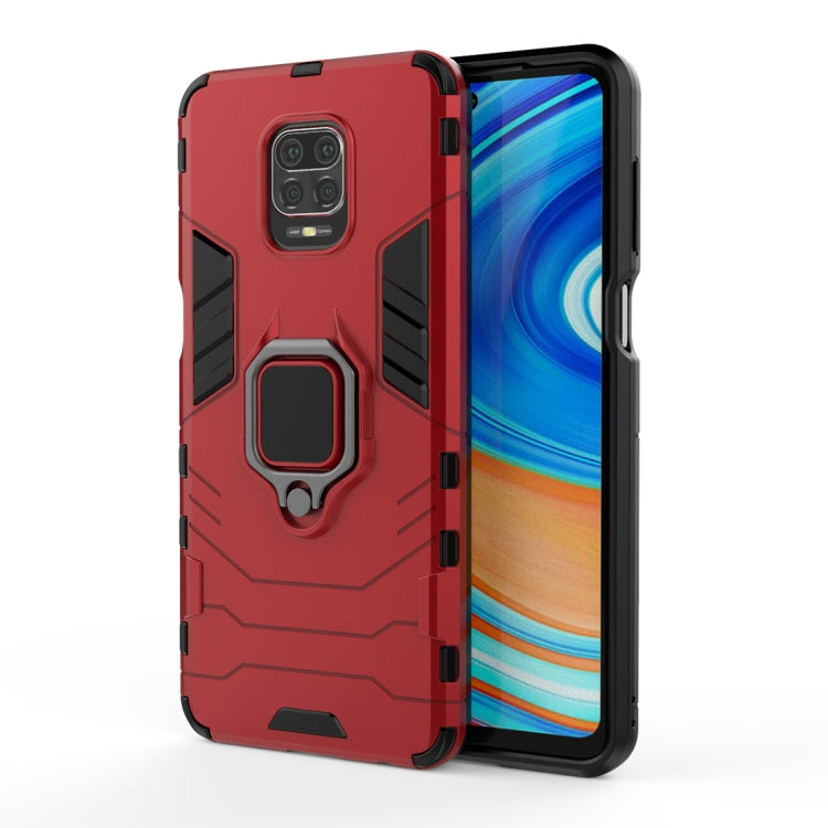 PC + TPU เปลือกป้องกันการตกพร้อมตัวยึดวงแหวนแม่เหล็ก, For Xiaomi Redmi Note 9 Pro Max, For Xiaomi Redmi Note 9S