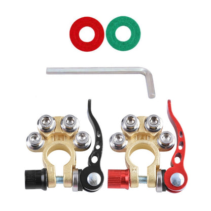 1 คู่รถแบตเตอรี่ขั้วต่อ Quick DISCONNECT สายตัวเชื่อมต่อ,L ประแจ + แผ่นฉนวน, with L Wrench + Insulation Pad