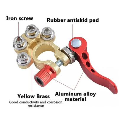 1 คู่รถแบตเตอรี่ขั้วต่อ Quick DISCONNECT สายตัวเชื่อมต่อ,L ประแจ + แผ่นฉนวน, with L Wrench + Insulation Pad