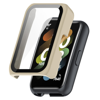 PC + ฟิล์มกระจกนิรภัยในตัวเคสนาฬิกาป้องกัน, For Huawei Watch Fit Mini, For Xplora X5 Play Children Watch