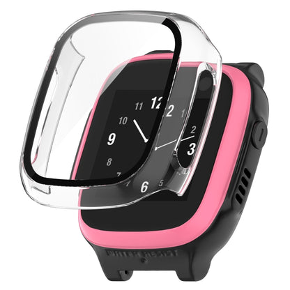 PC + ฟิล์มกระจกนิรภัยในตัวเคสนาฬิกาป้องกัน, For Huawei Watch Fit Mini, For Xplora X5 Play Children Watch