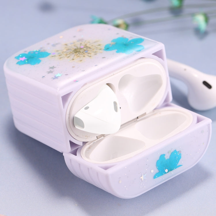 สำหรับ AirPods 1 / 2 เคสป้องกันหูฟังไร้สายลายดอกไม้ผู้หญิงสวย, For AirPods 1 / 2
