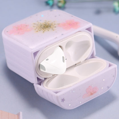 สำหรับ AirPods 1 / 2 เคสป้องกันหูฟังไร้สายลายดอกไม้ผู้หญิงสวย, For AirPods 1 / 2