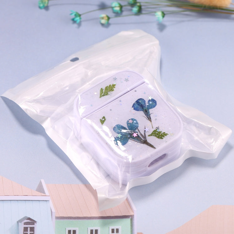 สำหรับ AirPods 1 / 2 Gypsophila ดอกไม้รูปแบบเคสหูฟังไร้สาย, For AirPods 1 / 2