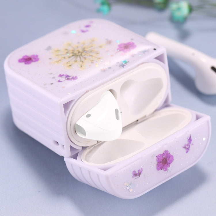 สำหรับ AirPods 1 / 2 Gypsophila ดอกไม้รูปแบบเคสหูฟังไร้สาย, For AirPods 1 / 2