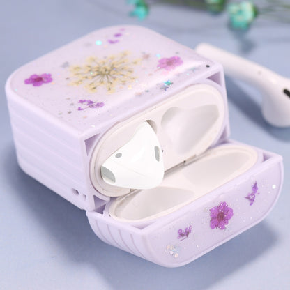 สำหรับ AirPods 1 / 2 Gypsophila ดอกไม้รูปแบบเคสหูฟังไร้สาย, For AirPods 1 / 2