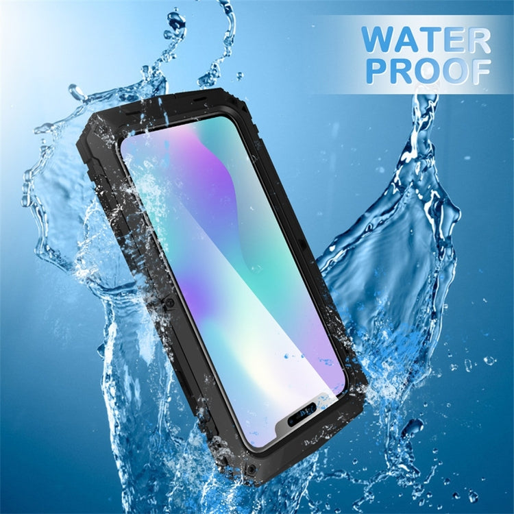 กันกระแทกกันน้ำโลหะกันฝุ่น + เคสซิลิโคนพร้อมตัวยึด, For iPhone 11, For iPhone 11 Pro, For iPhone 11 Pro Max, For iPhone XS Max, For Galaxy S20 Ultra