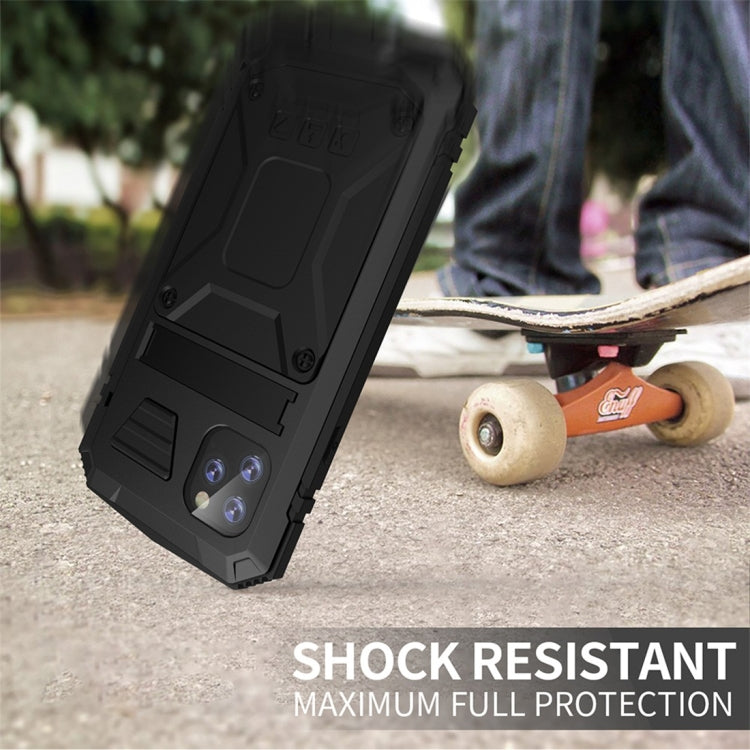 กันกระแทกกันน้ำโลหะกันฝุ่น + เคสซิลิโคนพร้อมตัวยึด, For iPhone 11, For iPhone 11 Pro, For iPhone 11 Pro Max, For iPhone XS Max, For Galaxy S20 Ultra