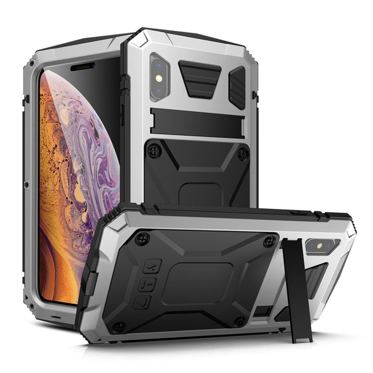 กันกระแทกกันน้ำโลหะกันฝุ่น + เคสซิลิโคนพร้อมตัวยึด, For iPhone 11, For iPhone 11 Pro, For iPhone 11 Pro Max, For iPhone XS Max, For Galaxy S20 Ultra