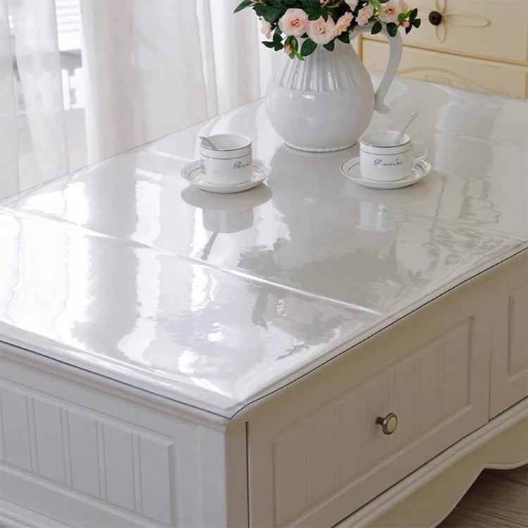 ผ้าปูโต๊ะแก้วใส ผ้าปูโต๊ะกันน้ำ PVC หนา 1 มม, 80x135cm, 85x135cm, 85x140cm, 90x120cm, 90x130cm, 90x135cm