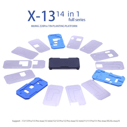 MiJing Z20 Pro สำหรับ iPhone X-13 Pro Max 14 in 1 เมนบอร์ดชั้นกลาง Reballing การประสาน แพลตฟอร์ม, MiJing Z20 Pro