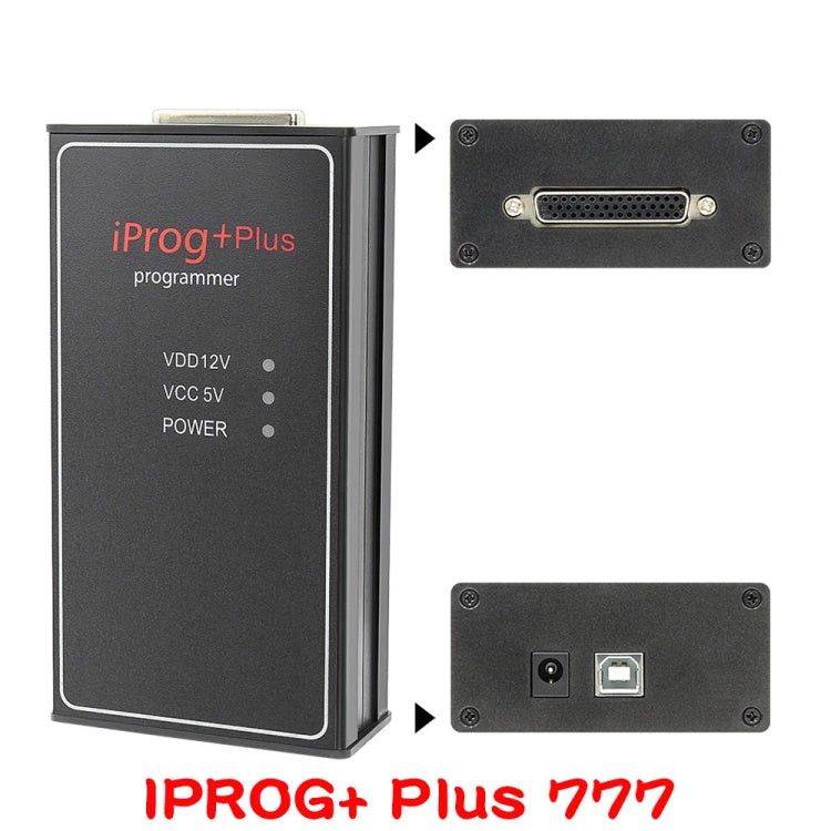 IPROG + Plus 777 โปรแกรมเมอร์รถยนต์รองรับ IMMO + การแก้ไขระยะทาง + เครื่องมือรีเซ็ตถุงลมนิรภัย, Car Programmer