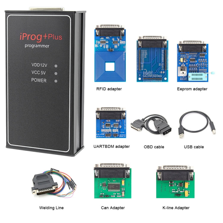 IPROG + Plus 777 โปรแกรมเมอร์รถยนต์รองรับ IMMO + การแก้ไขระยะทาง + เครื่องมือรีเซ็ตถุงลมนิรภัย, Car Programmer