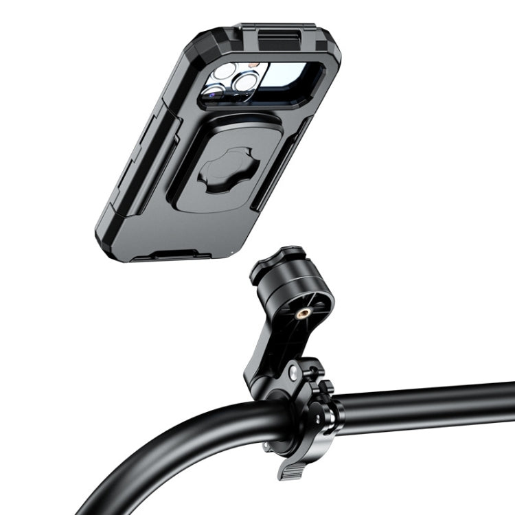M18L-QD ที่วางโทรศัพท์มือถือกันน้ำสำหรับรถจักรยานยนต์ / จักรยาน, M18L-QD