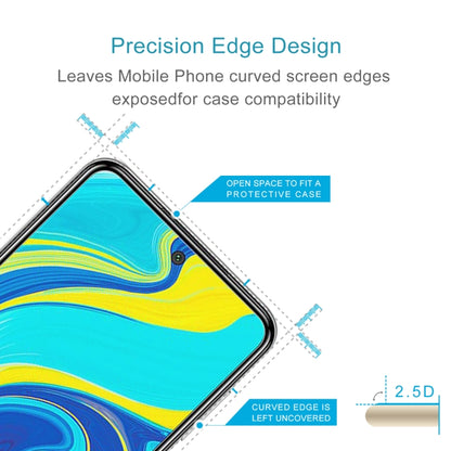 0.26mm 9H ความแข็งพื้นผิว 2.5D กระจกนิรภัยป้องกันการระเบิดฟิล์มไม่เต็มหน้าจอ, For Xiaomi Redmi Note 9 Pro, For Xiaomi Redmi Note 9 Pro Max, For Xiaomi Redmi K30, For Xiaomi MI 10 (1 PC), For Xiaomi MI 10 Pro (1 PCS), For Xiaomi Redmi Mote 9s
