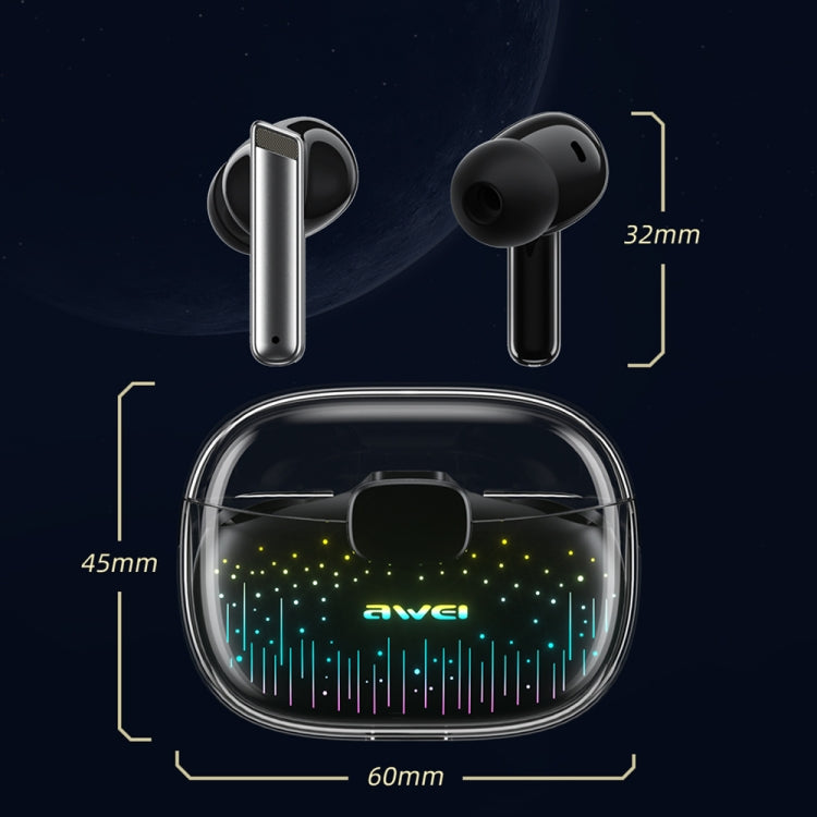 awei T52 Pro หูฟังบลูทูธสำหรับเล่นเกมไร้สาย True, T52 Pro(Starry Pattern), T52 Pro(Glass Pattern)