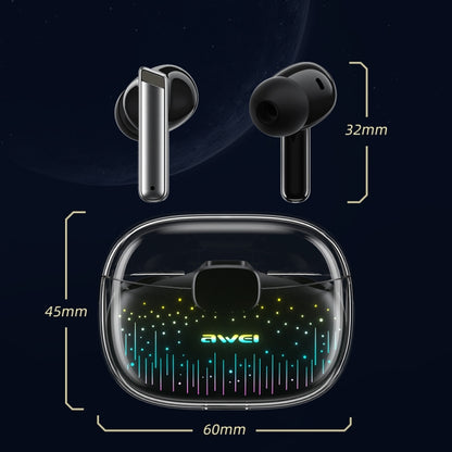 awei T52 Pro หูฟังบลูทูธสำหรับเล่นเกมไร้สาย True, T52 Pro(Starry Pattern), T52 Pro(Glass Pattern)