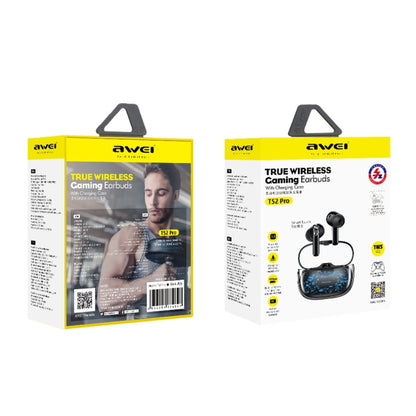 awei T52 Pro หูฟังบลูทูธสำหรับเล่นเกมไร้สาย True, T52 Pro(Starry Pattern), T52 Pro(Glass Pattern)