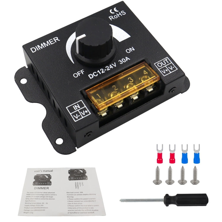 LED Controller Knob Hand Dimmer พร้อมชุดขั้วต่อ