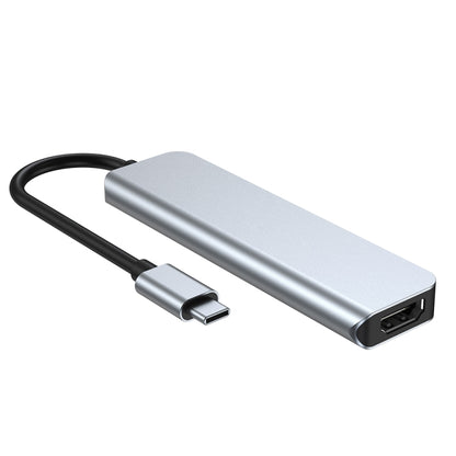 5 in 1 USB-C / Type-C ไปยัง USB Docking Station HUB Adapter, 5 in 1