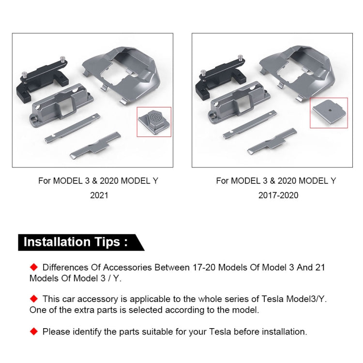 สำหรับTeslaรุ่น 3 / Y 2017-2022 รถMonitor Rotation Mount, For Tesla Model 3