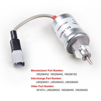สำหรับ Perkins 8000 Excavator Flameout โซลินอยด์วาล์ว U85206451, U85206451