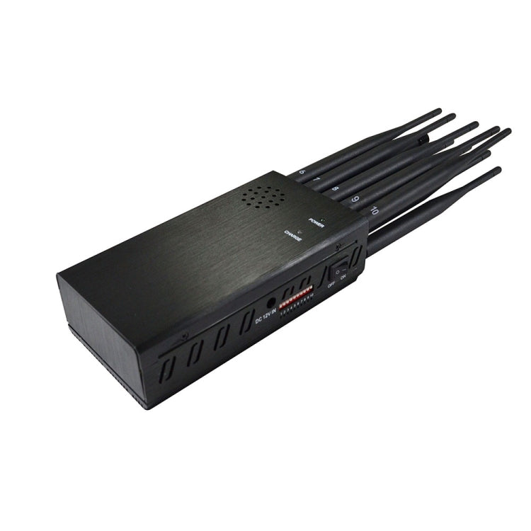 JAX-121A-10C Jammer สัญญาณมือถือ 2G / 3G / 4G / WIFI / GPS / LOJACK พร้อมรีโมทคอนโทรล, JAX-121A-10C