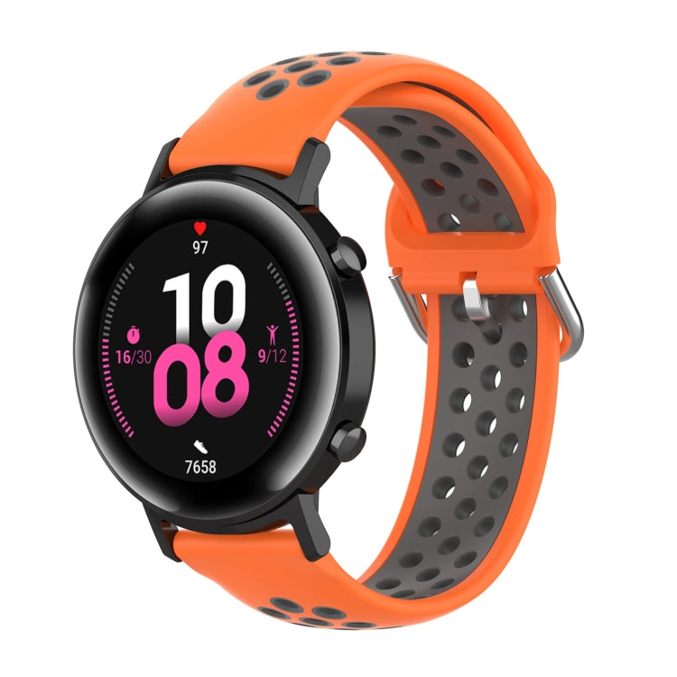 สายนาฬิกาข้อมือสายคล้องข้อมือกีฬาสองสีขนาด 20 มม, For Huawei Watch GT2 42MM, For Galaxy Watch Active2 / Active